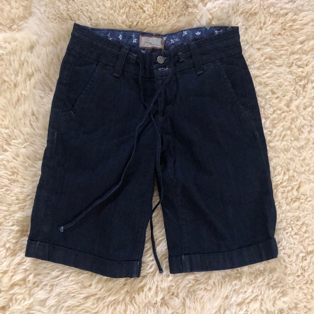 Paige dark wash Capri pants